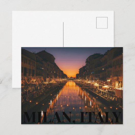 Milaan, Italië Briefkaart (Voorkant / Achterkant)
