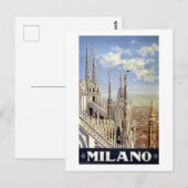  Milaan Italië Briefkaart (Voorkant / Achterkant)