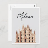 Milaan Italië Briefkaart (Voorkant / Achterkant)