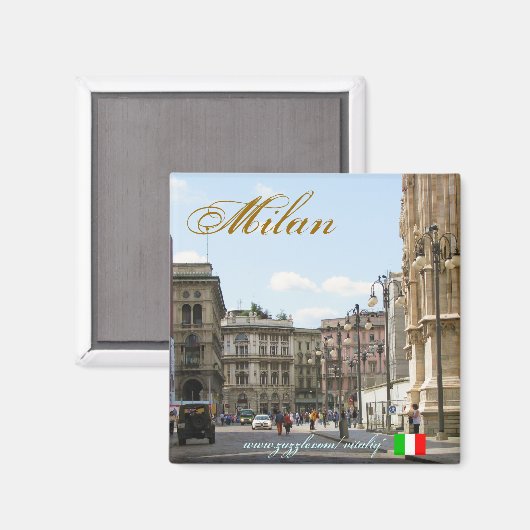 Milaan Italië cool magneet ontwerp (Voorkant / Achterkant)