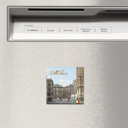 Milaan Italië cool magneet ontwerp (Insitu (Vaatwasser))