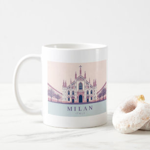Milaan Italië Duomo di Milano Pastelreizen Koffiemok