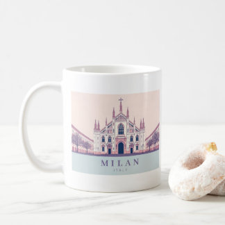 Milaan Italië Duomo di Milano Pastelreizen Koffiemok