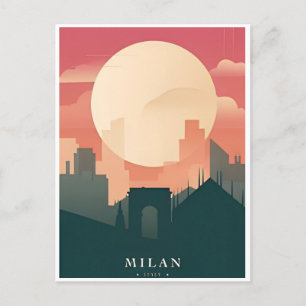 Milaan Italië Duomo di Milano Reizen Kunst Vintage Briefkaart