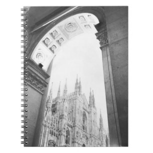 Milaan Italië, Galleria uitzicht op de Duomo Notitieboek