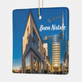 Milaan Italië Panorama keramiek Keramisch Ornament (Links)