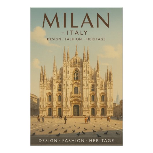 Milaan — Italië Reis 2026 Perfect Poster (Voorkant)