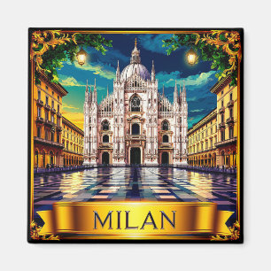 🧲 Milaan Italië Reis Souvenir Aandenken Magneet