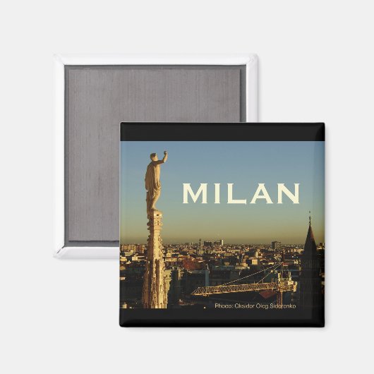 Milaan Italië Reizen Foto Souvenir Koelkast Magnet (Voorkant / Achterkant)