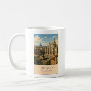 Milaan, Italië – Vintage Reisbeker Koffiemok