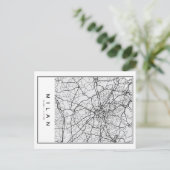 Milaan Kaart Illustratie (Staand voorkant)