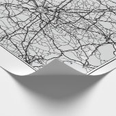 Milaan Kaart Illustratie Cadeaupapier (Hoek)