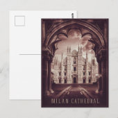 Milaan, kathedraal van Milaan Briefkaart (Voorkant / Achterkant)
