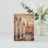 Milaan, kathedraal van Milaan Briefkaart (Staand voorkant)