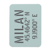 Milaan Latitude en Lengtegraad Magneet (Verticaal)