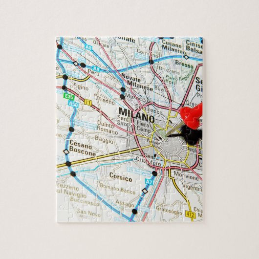 Milaan, Milano (Italië) Legpuzzel (Verticaal)