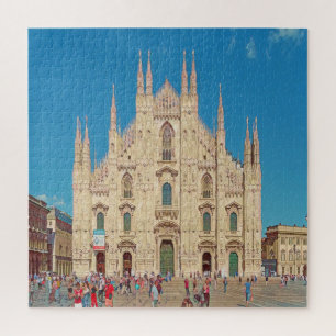 Milaan - Piazza del Duomo - Cathedral-plein Legpuzzel