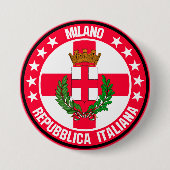 Milaan Ronde Button 7,6 Cm (Voorkant)