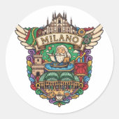MILAAN RONDE STICKER (Voorkant)