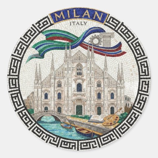 MILAAN RONDE STICKER (Voorkant)