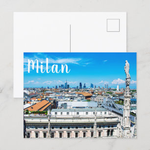 Milaan skyline briefkaart