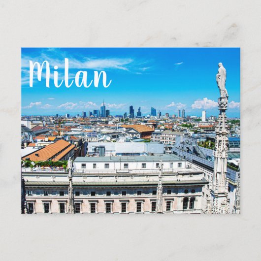 Milaan skyline briefkaart (Voorkant)