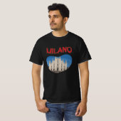 Milaan stad in Italië T-shirt (Voorkant volledig)