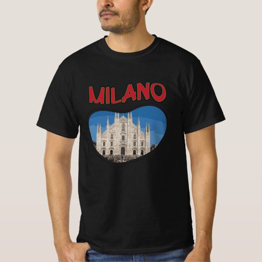 Milaan stad in Italië T-shirt (Voorkant)