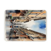 Milaan waterverf kunst magneet (Horizontaal)