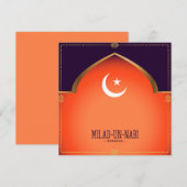 Milad-un-Nabi (Mubarak) Aankondiging (Voorkant / Achterkant)