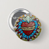 Milagro Heart ontwerpknop "Mi Familia" Ronde Button 5,7 Cm (Voorkant /achterkant)