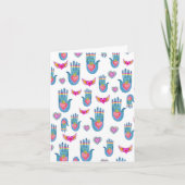 Milagros Flaming Hearts Waterverf Kute Valentijnse Kaart (Voorkant)