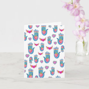 Milagros Flaming Hearts Waterverf Kute Valentijnse Kaart