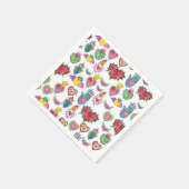 Milagros Flaming Hearts Waterverf Valentijnse  Lie Servet (Hoek)