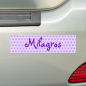 Milagros in Paars Bumpersticker (Op auto)