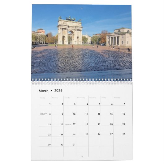 Milan 2026 calendar kalender (Mar 2026)