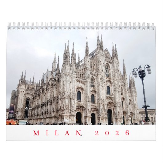 Milan 2026 calendar kalender (Hoes)