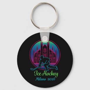 Milan 2026 IJshockey Winter 2026 En Duomo Di Mil Sleutelhanger