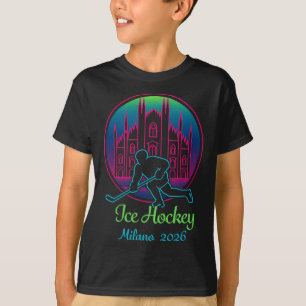 Milan 2026 IJshockey Winter 2026 En Duomo Di Mil T-shirt