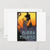 Milan Beer door Raphael Kirchner Briefkaart (Voorkant / Achterkant)