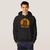 Milan Bitcoin Maximalist  Bitcoin Milan Skyline Hoodie (Voorkant volledig)