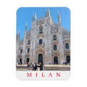 Milan Cathedral uitzicht fridge magnet Magneet (Verticaal)