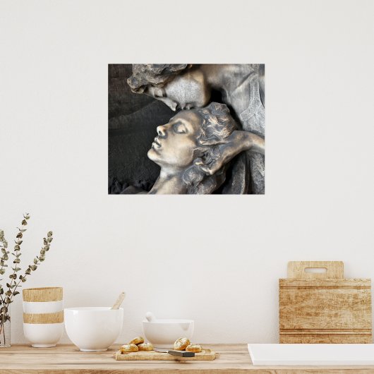 Milan Cemetery Statue Poster (Keuken)