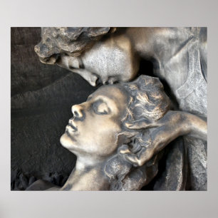 Milan Cemetery Statue Poster