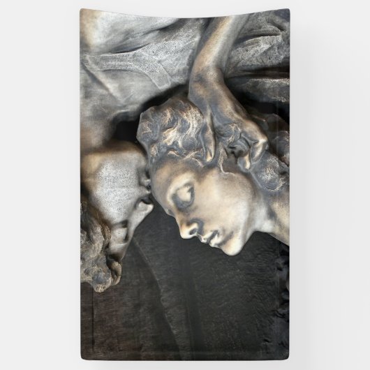 Milan Cemetery Statue Spandoek (Verticaal)