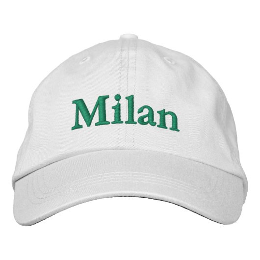 Milan City Pride Geborduurde Pet (Voorkant)