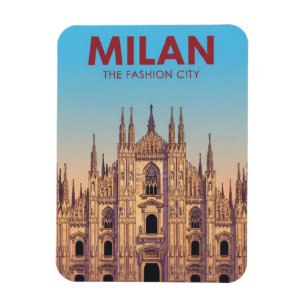 Milan Duomo Bagage Label Magneet