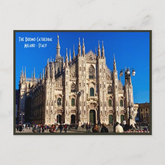 Milan Duomo Cathedral - Italië Briefkaart (Voorkant)