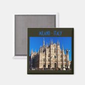 Milan Duomo Cathedral - Italië Magneet (Voorkant / Achterkant)