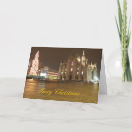 Milan Duomo Christmas Card Feestdagen Kaart